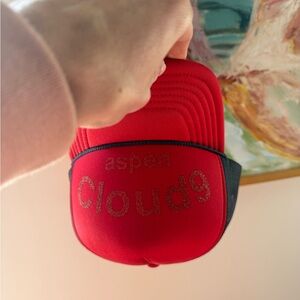 RARE Authentic 2026 Cloud 9 Aspen Red and Dark Blue Cap